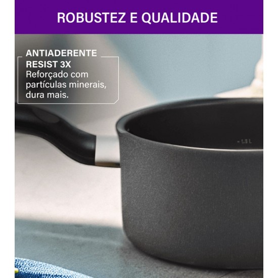 Panela 2L 20cm Robusta Grafite